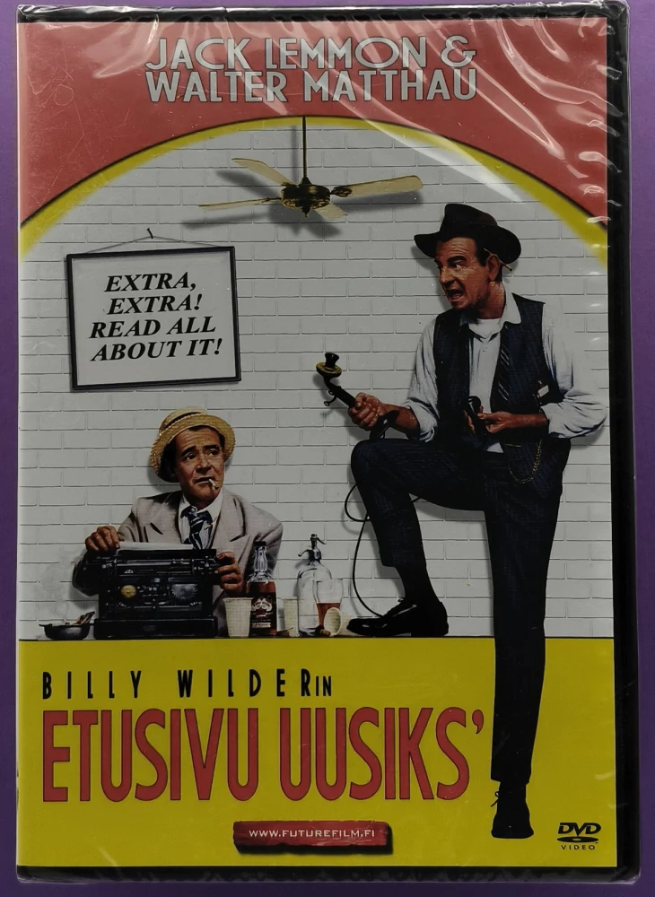 UUSI (DVD) Walter Matthau: Etusivu uusiks - The Front Page (1974)