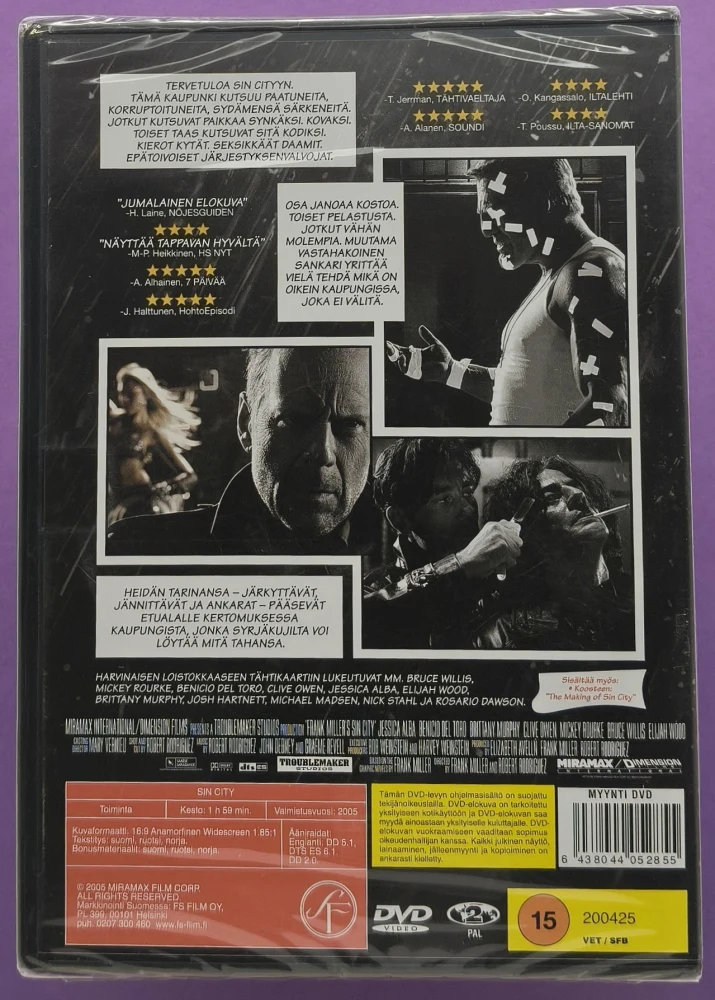 UUSI (DVD) Frank Millerin SIN CITY (2005)