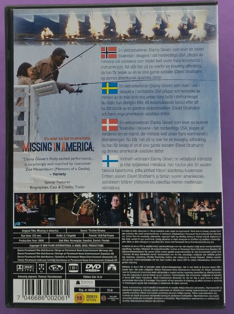 DVD) Danny Glover: Missing in America (2005)