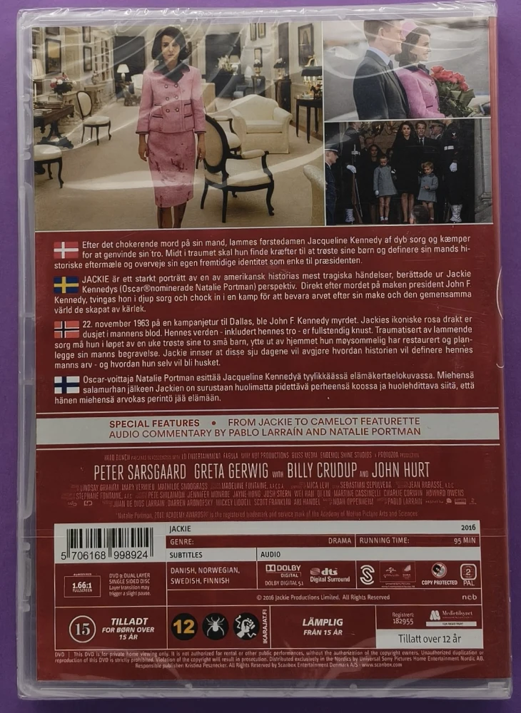 UUSI (DVD) Natalie Portman: Jackie (2016)