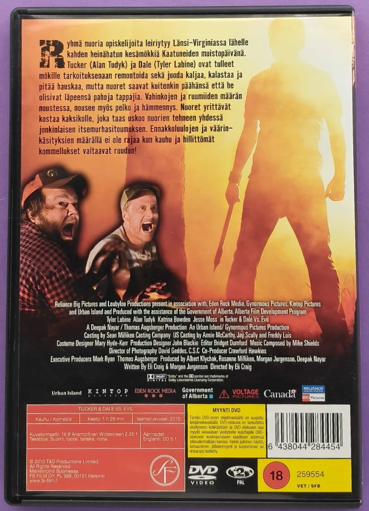 DVD) Tucker & Dale Vs Evil (2010) SUOMIKANNET