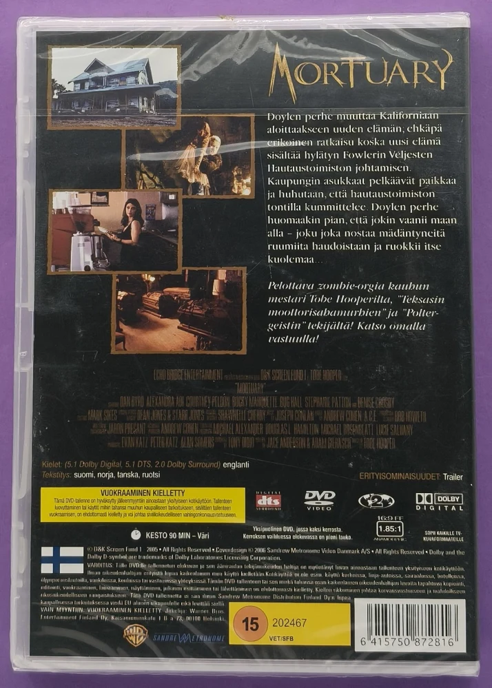 UUSI (DVD) Tobe Hooper: Mortuary (2005)
