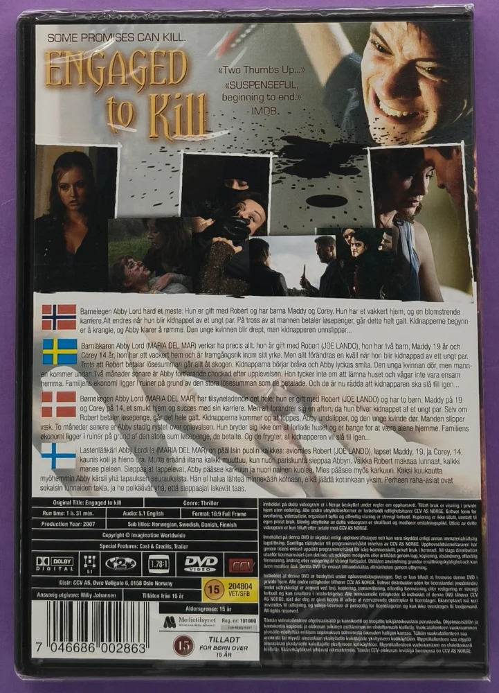UUSI (DVD) Engaged To Kill (2007)