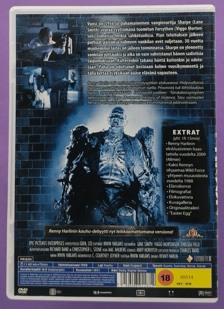 DVD) Renny Harlin: Prison - Vankila (1988) SUOMIKANNET