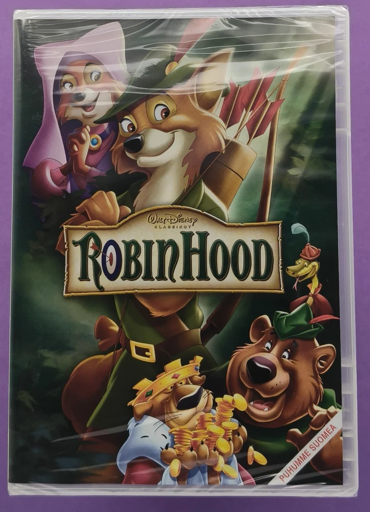UUSI (DVD) Walt Disney Klassikko 21. Robin Hood (1973)