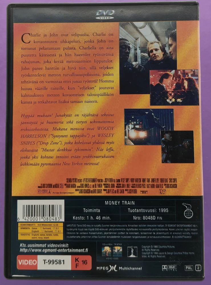 DVD) Junakytät - Money Train (1995) SUOMIKANNET - EGMONT