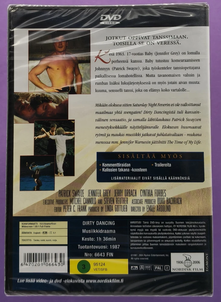 UUSI (DVD) Patrick Swayze: Kuuma tanssi / Dirty Dancing (1987)