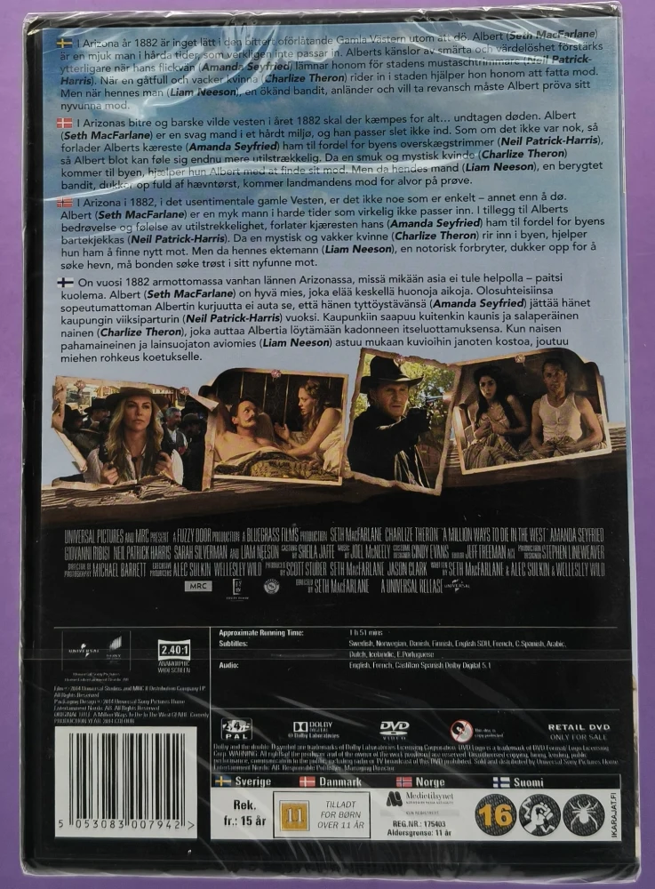 UUSI (DVD) A Million Ways to Die in the West (2014)