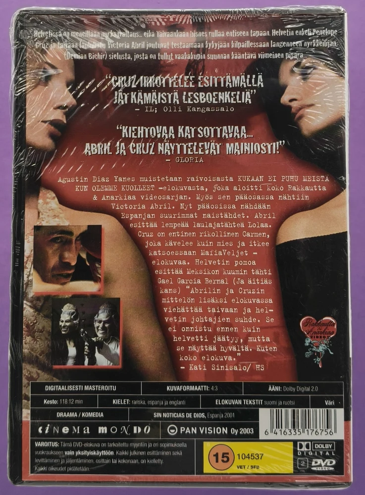 UUSI (DVD) Penelope Cruz: Ja Paholainen Loi Naisen (2001)