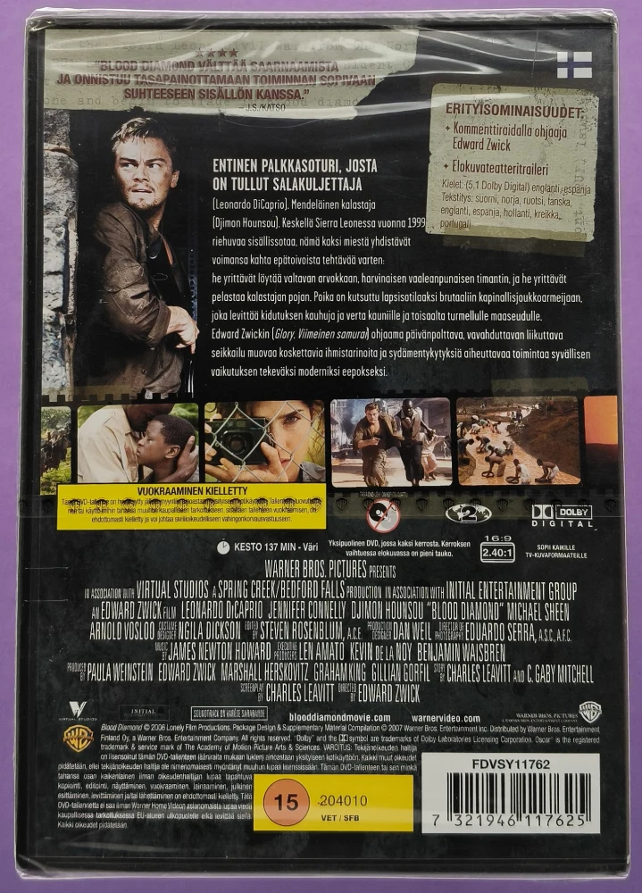 UUSI (DVD)  Leonardo DiCaprio: Blood Diamond - Veritimantti (2006)