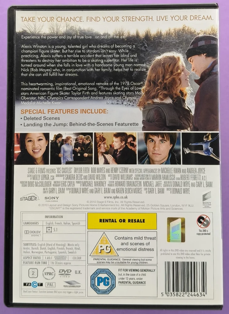 DVD) Taylor Firth: Ice Castles (2009)