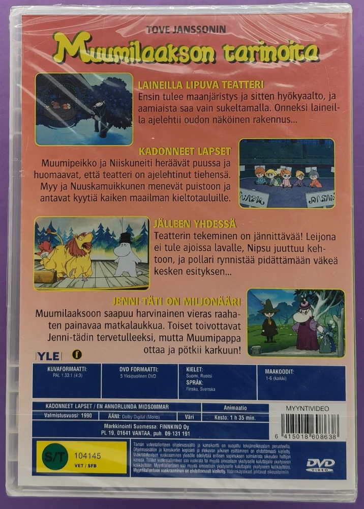 UUSI (DVD) MUUMI - KADONNEET LAPSET "Vanhat äänet"