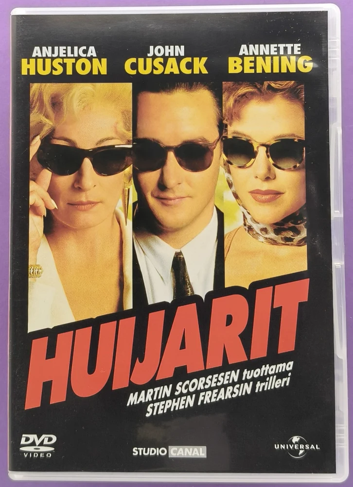 DVD) Anjelica Huston: Huijarit - The Grifters (1990) SUOMIKANNET