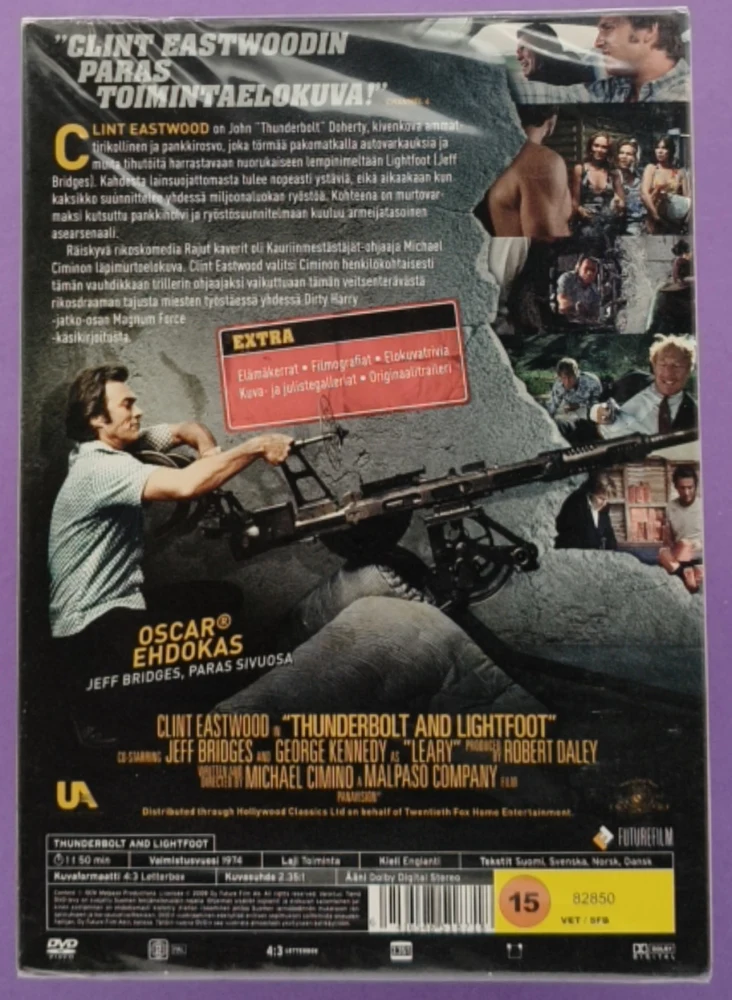 UUSI (DVD) Clint Eastwood: Rajut kaverit - Thunderbolt & Lightfoot (1974)
