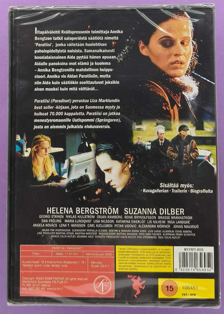 UUSI (DVD) Liza Marklund: Paratiisi - Paradiset (2003)
