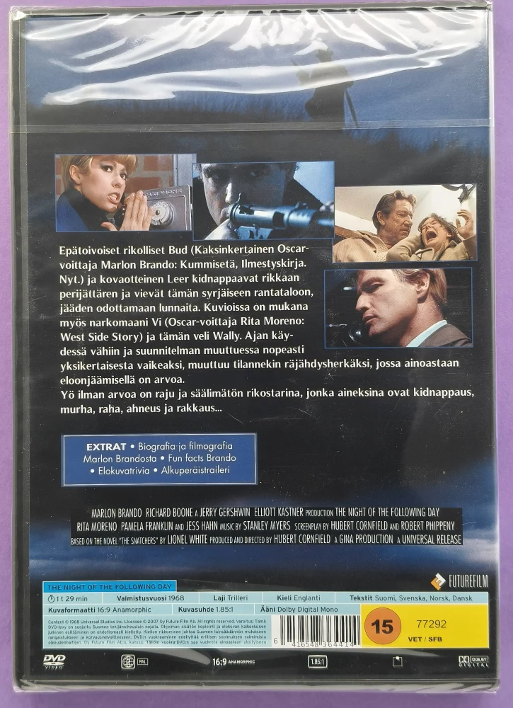 UUSI (DVD)  Marlon Brando: Yö Ilman Armoa (1968)