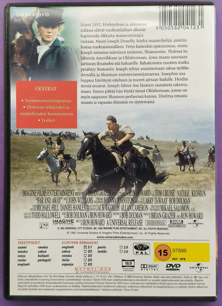 DVD) Tom Cruise: Kaukainen maa - Far And Away (1992)