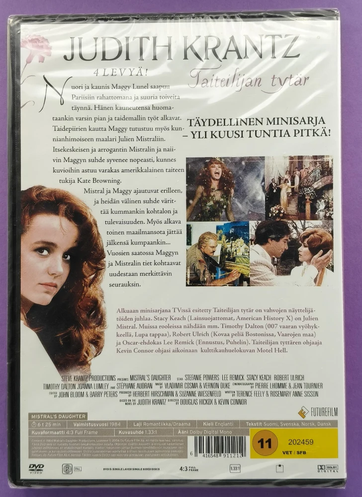 UUSI (4 DVD) Judith Krantz - Taiteilijan tytär (1984)