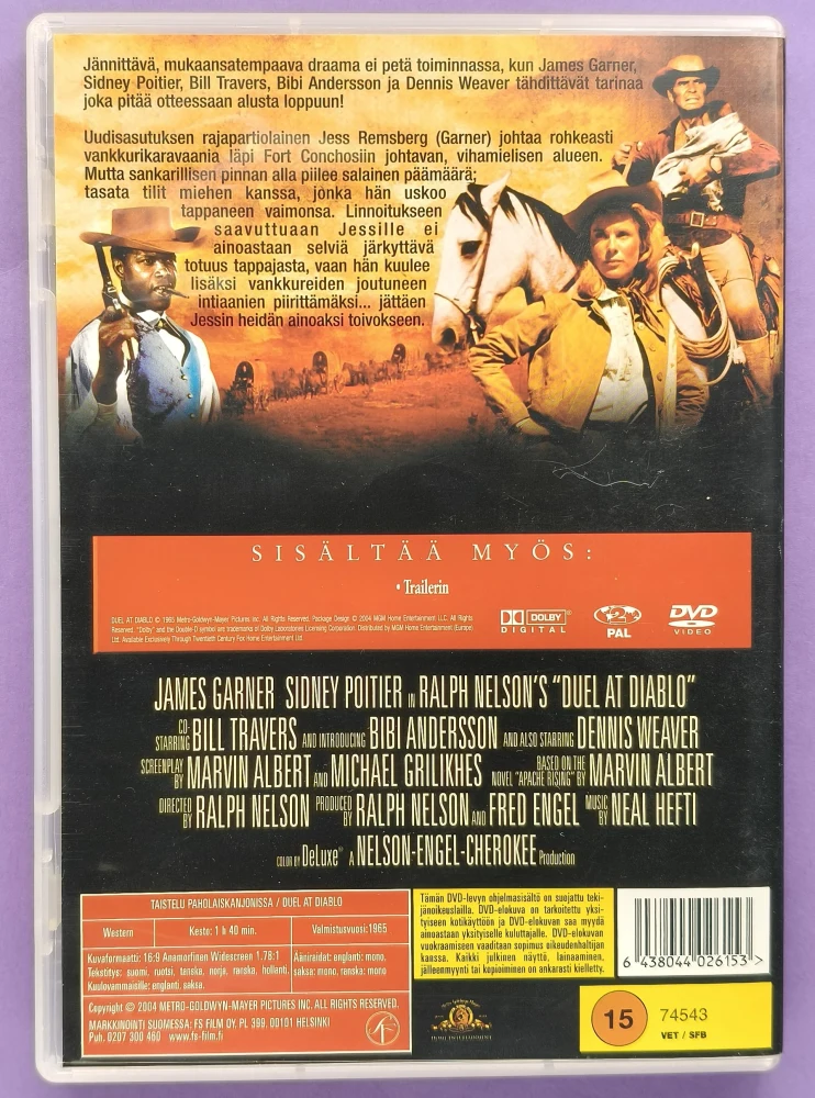DVD) Sidney Poitier: Taistelu paholaiskanjonissa (1965)
