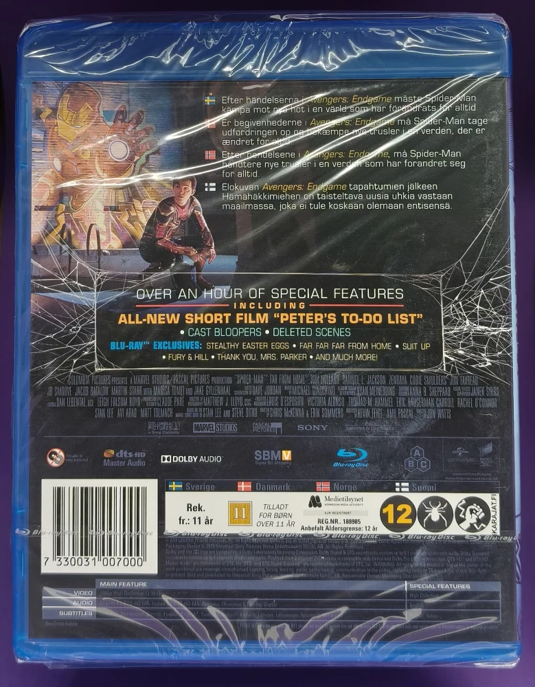 UUSI! BLU-RAY) Spider-Man: Far From Home (2019)