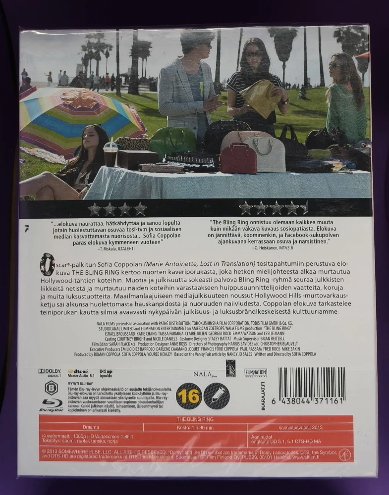 UUSI! BLU-RAY) The Bling Ring (2013) SUOMIKANNET