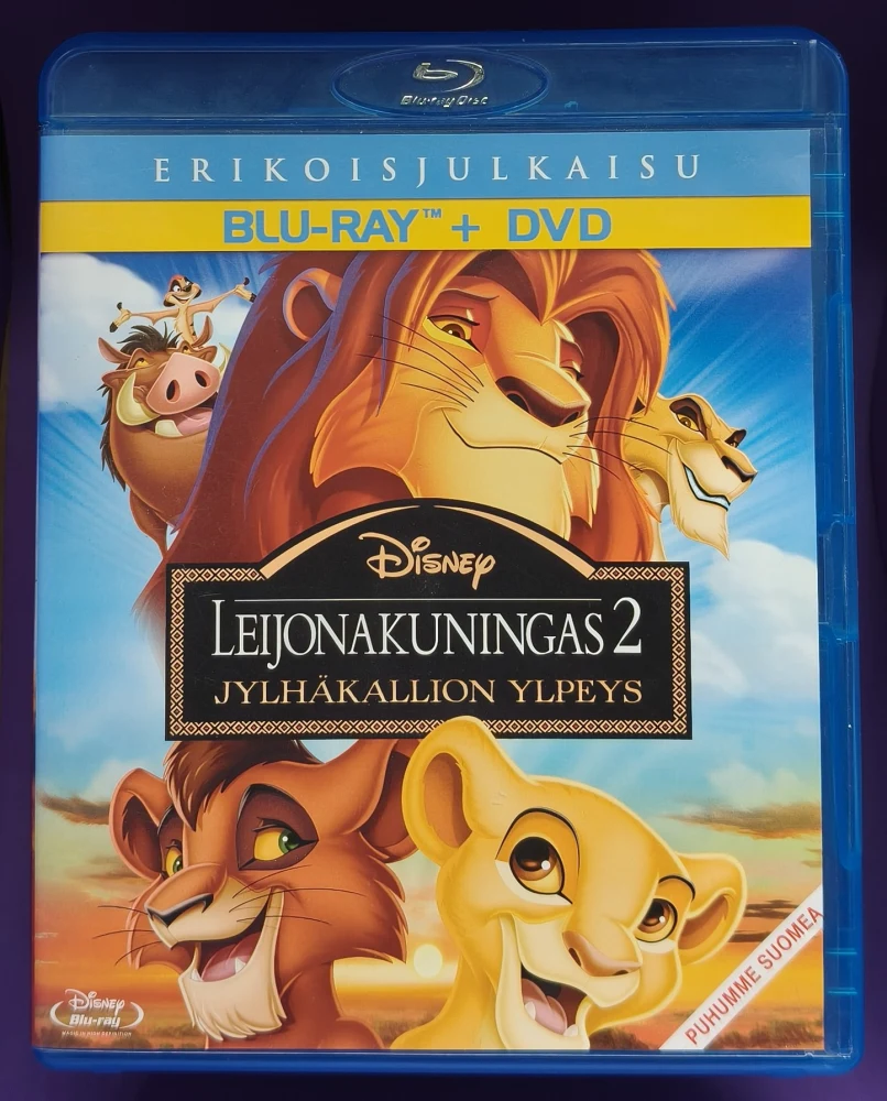 BLU-RAY+DVD) Leijonakuningas 2: Jylhäkallion ylpeys (1998)