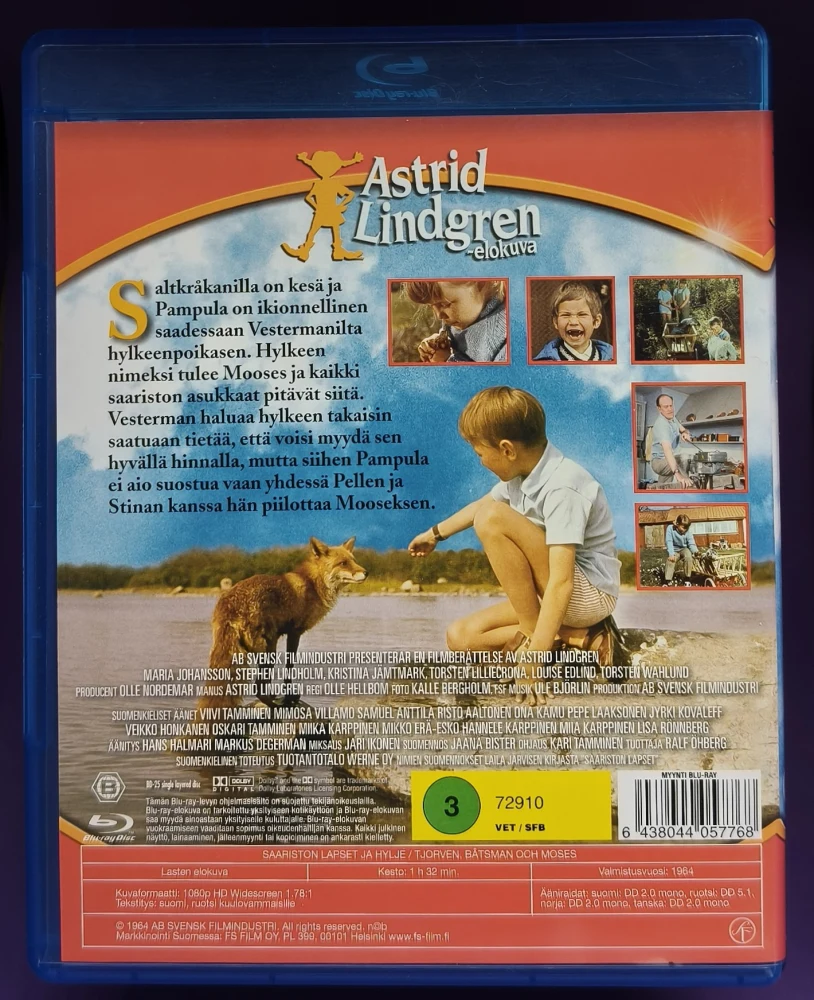 BLU-RAY) Astrid Lindgren: Saariston lapset ja hylje (1964)