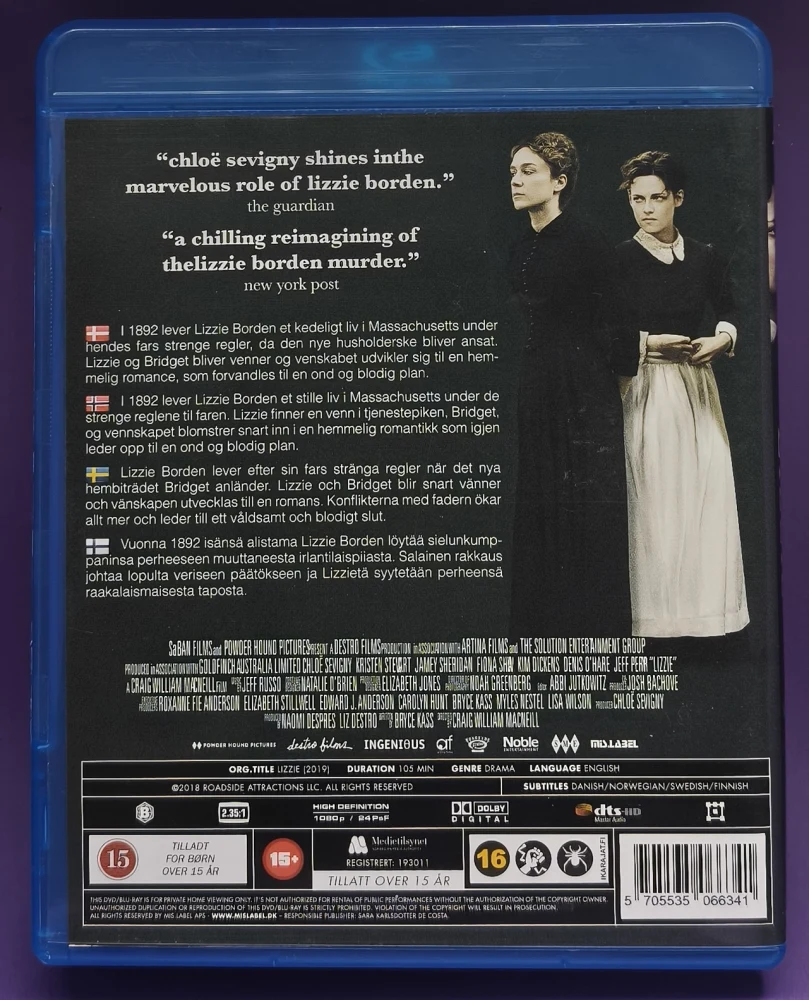 BLU-RAY) Kristen Stewart: Lizzie (2019)