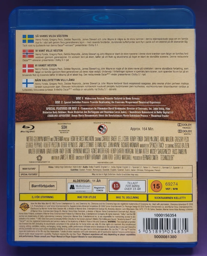 2 BLU-RAY) How the West Was Won -Näin valloitettiin villi länsi (1962)