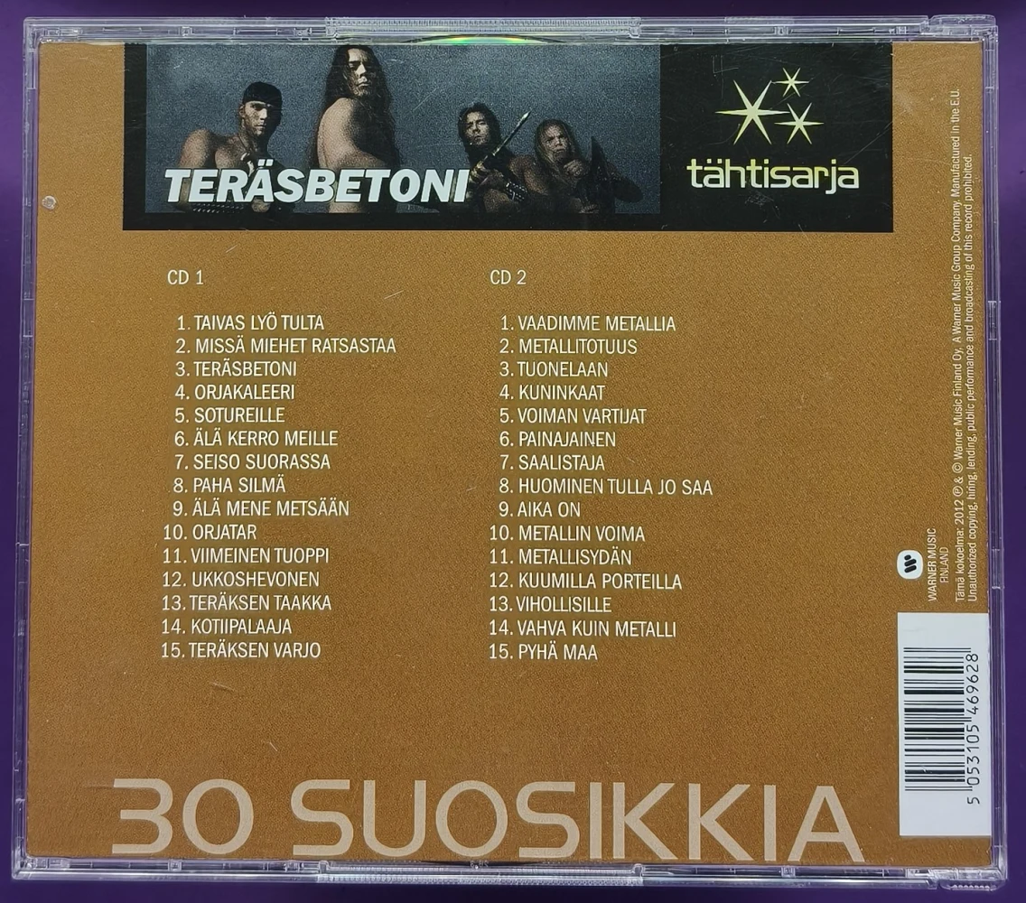 2 CD) Teräsbetoni – 30 Suosikkia - Tähtisarja (2012)
