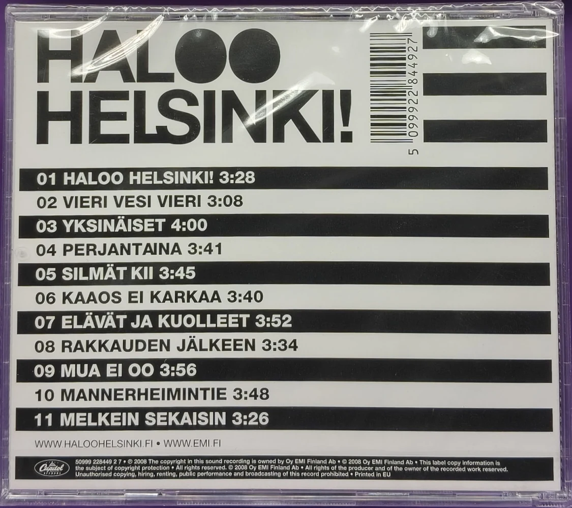 UUSI! CD) Haloo Helsinki! – Haloo Helsinki!
