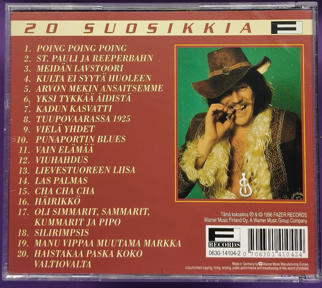 CD) 20 SUOSIKKIA - Irwin Goodman – Vain Elämää (1996)