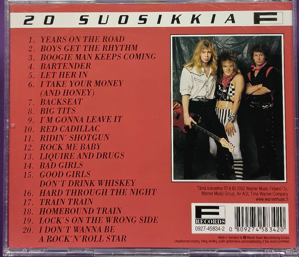 CD) 20 SUOSIKKIA - Peer Günt – Liquire And Drugs (2000)