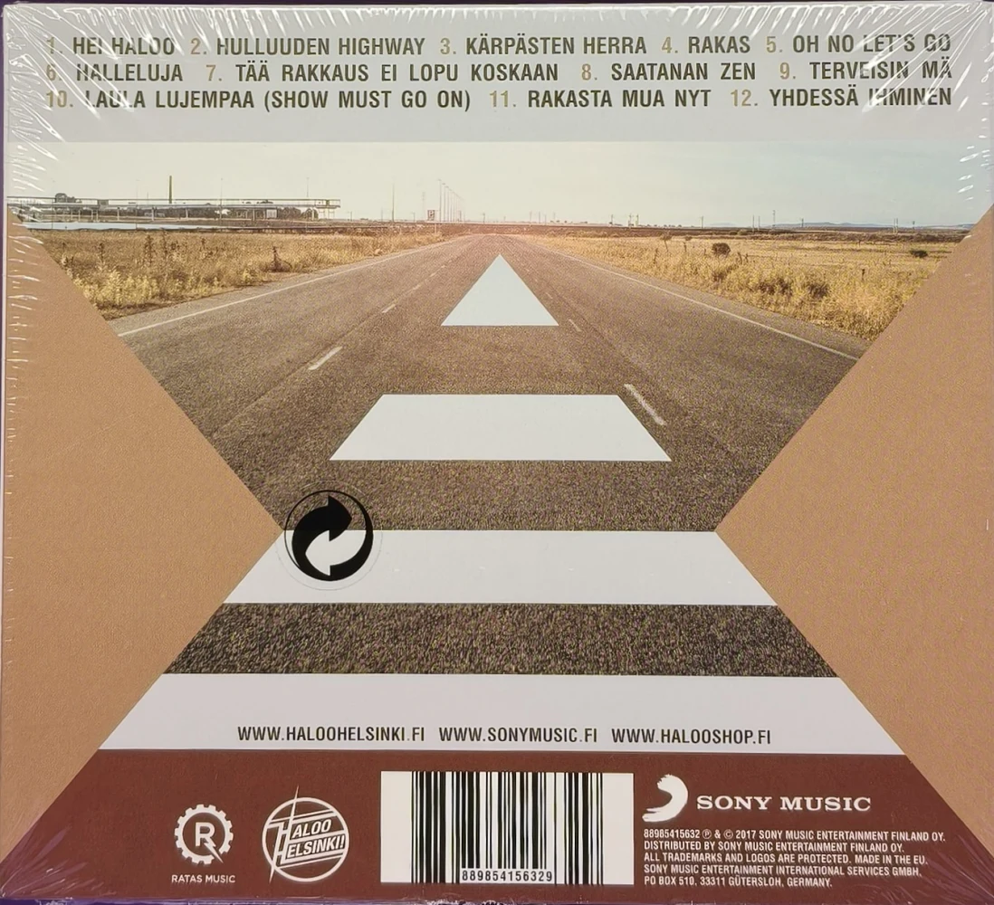 UUSI! CD) Haloo Helsinki! – Hulluuden Highway (2017)