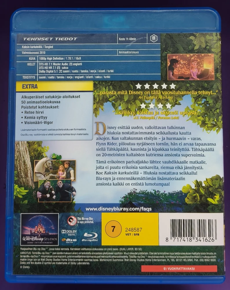 BLU-RAY) Walt Disney Klassikko 50. Kaksin karkuteillä (2010)