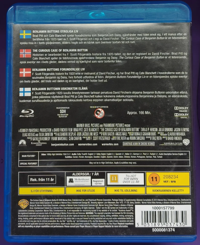 2 BLU-RAY) Benjamin Buttonin uskomaton elämä (2008)