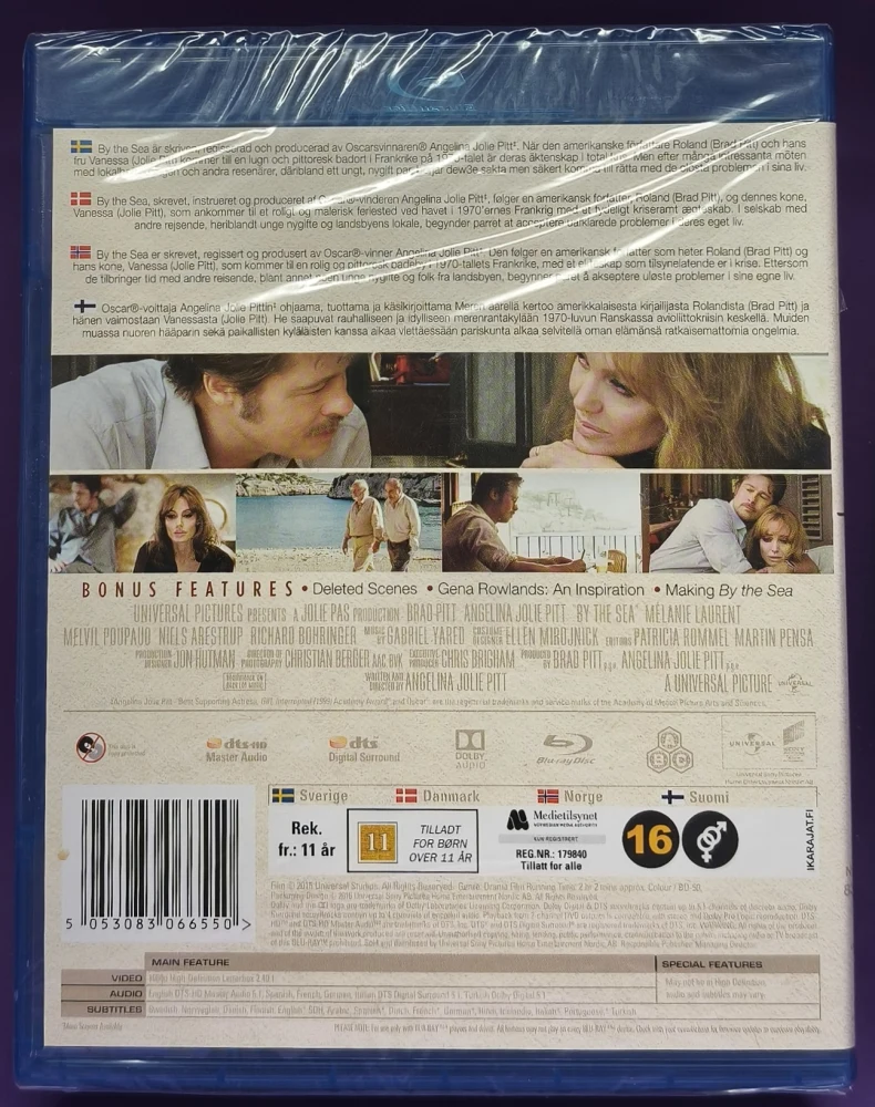UUSI (BLU-RAY) Angelina Jolie: By The Sea (2015)