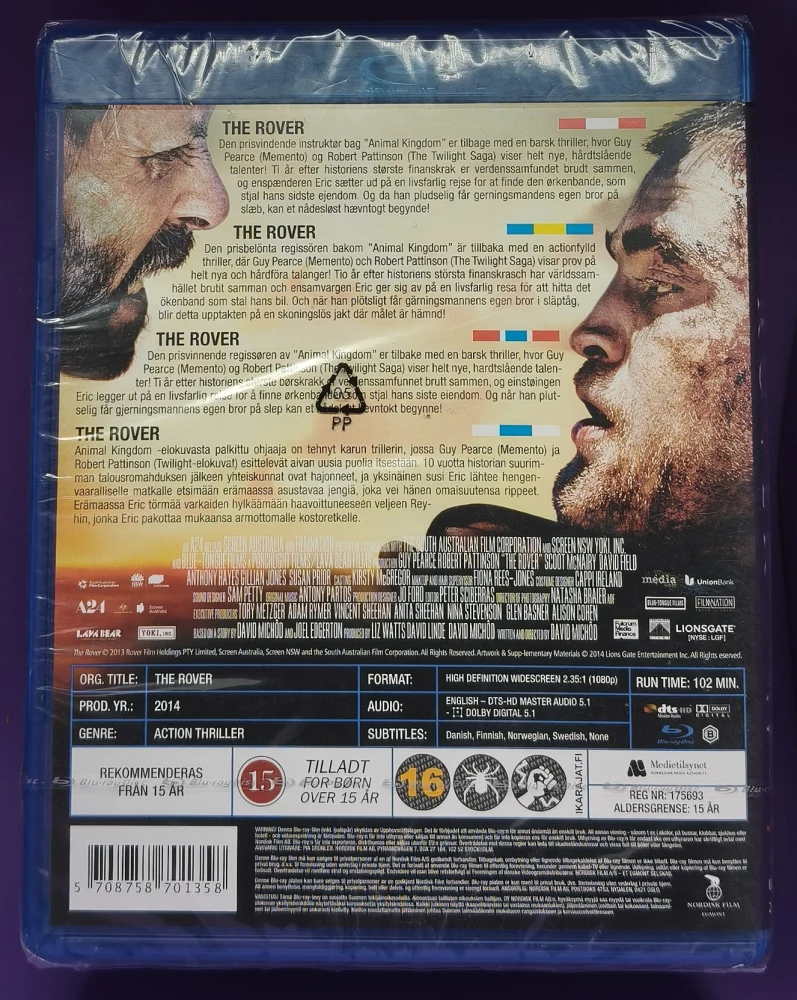 UUSI! BLU-RAY) Guy Pearce: The Rover (2014)