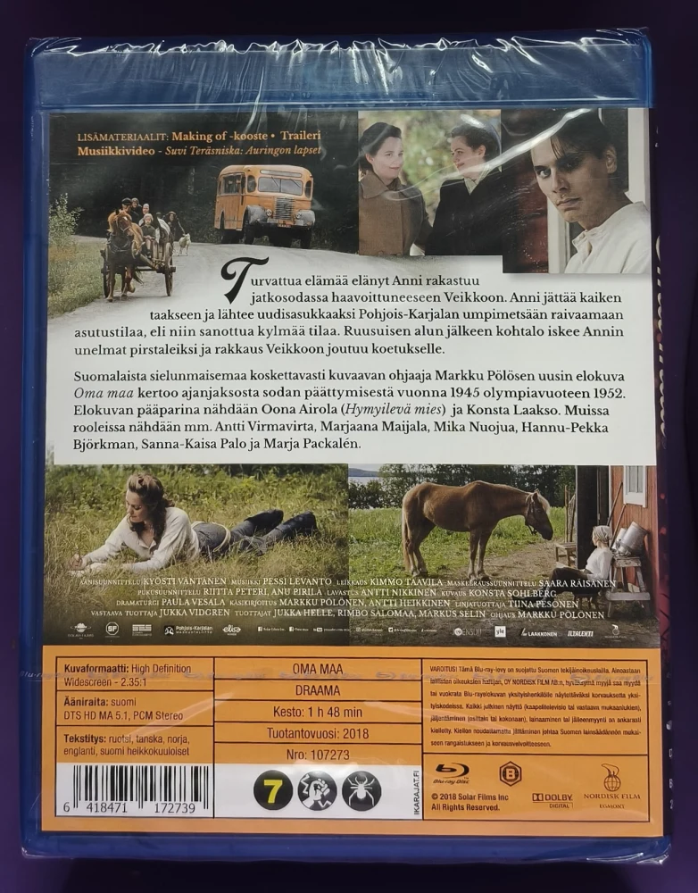 UUSI! BLU-RAY) O: Markku Pölönen: Oma maa (2018)