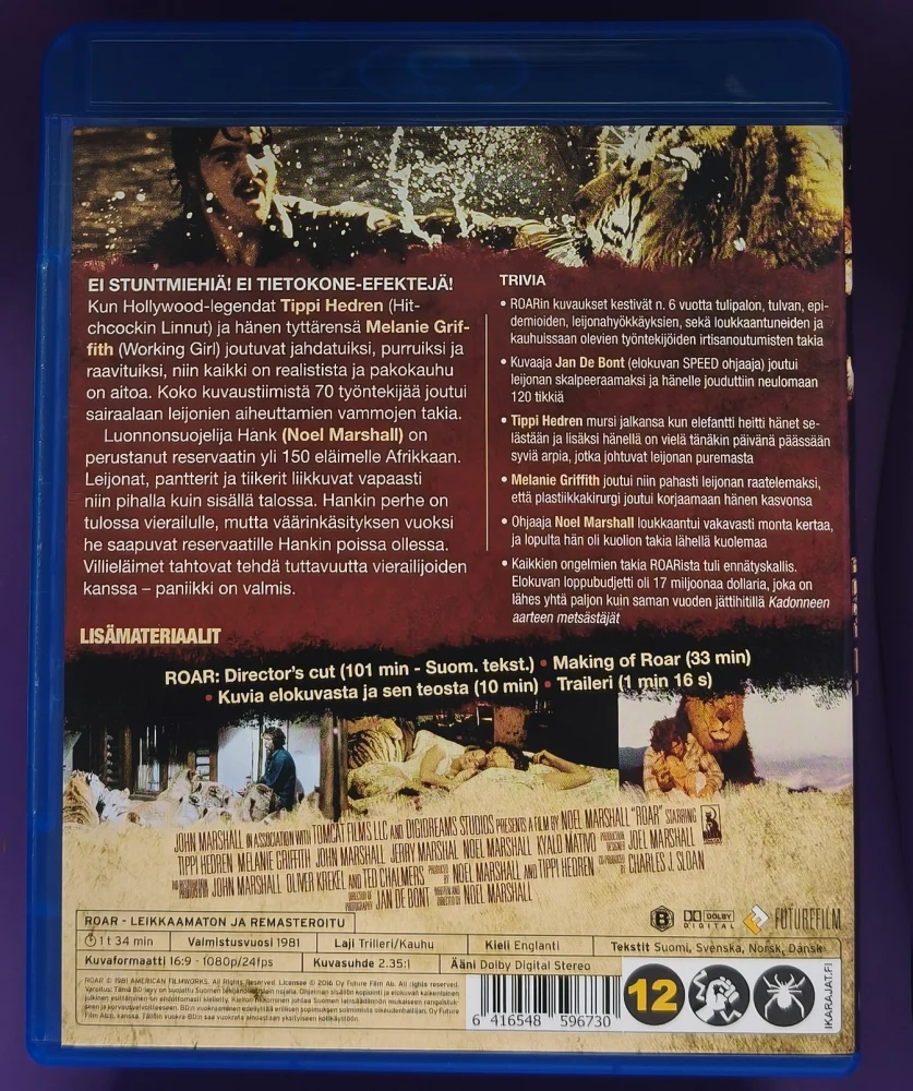 BLU-RAY) Melanie Griffith: Roar (1981) SUOMIKANNET