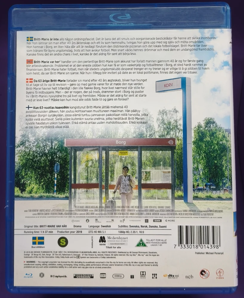 BLU-RAY) Britt-Marie Var Här - Britt-Marie kävi täällä (2019)