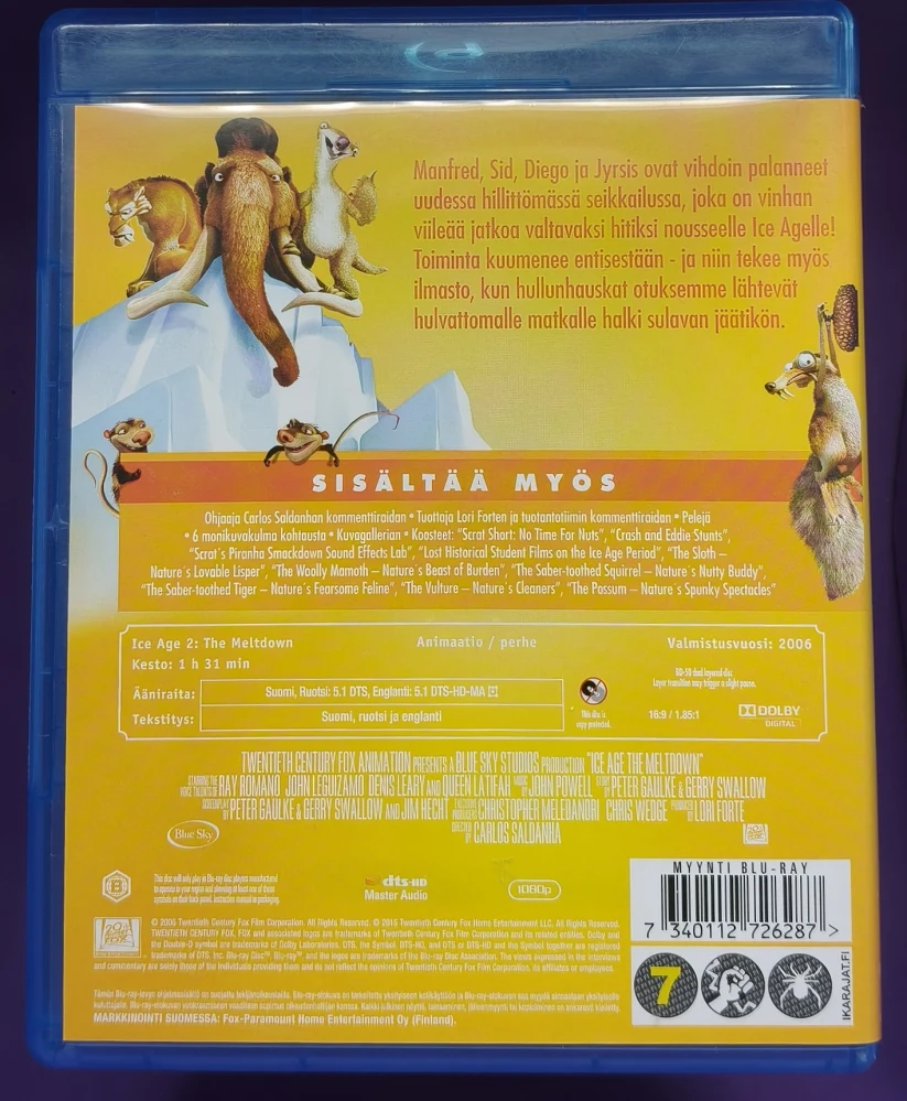 BLU-RAY) Ice Age 2 - Jäätikkö sulaa (2006) SUOMIKANNET