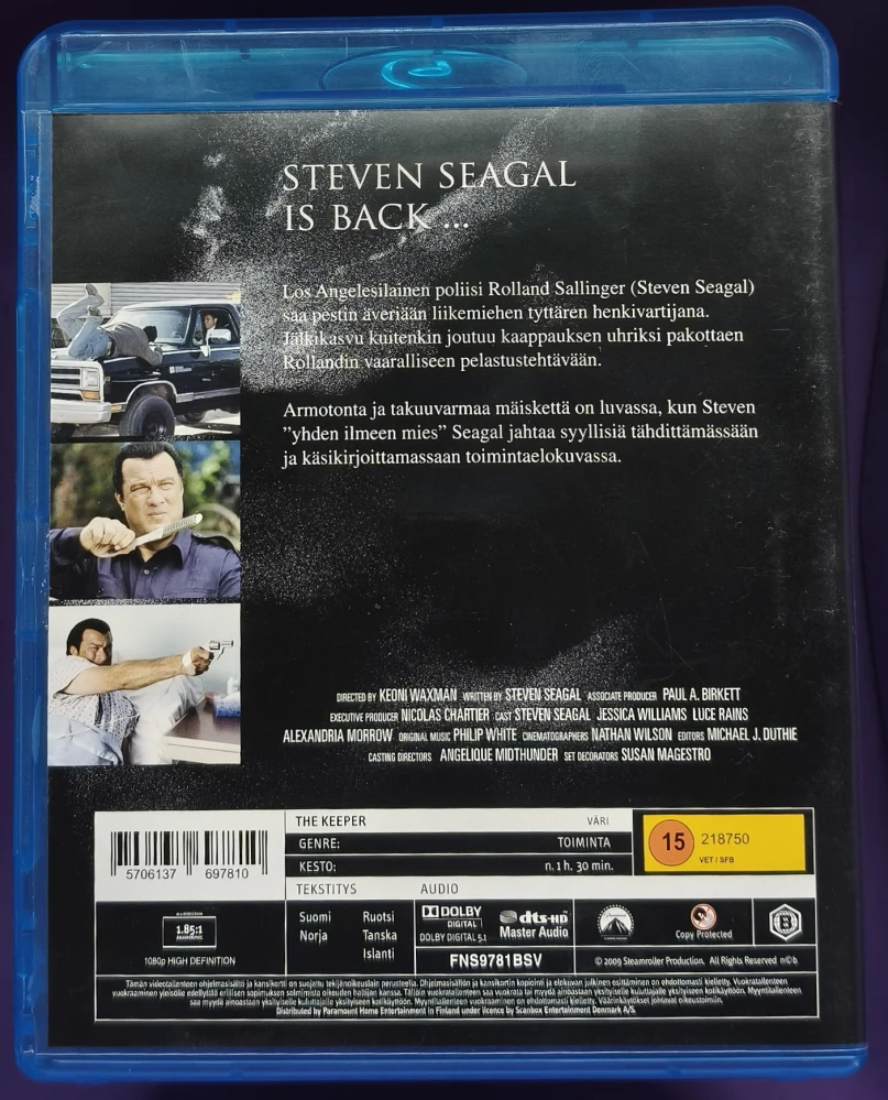 BLU-RAY) Steven Seagal : The Keeper (2009) SUOMIKANNET