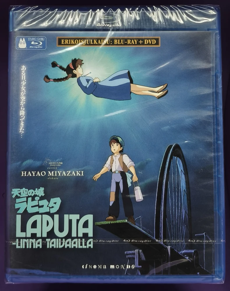 UUSI! BLU-RAY+DVD) Laputa - Linna Taivaalla (1986)