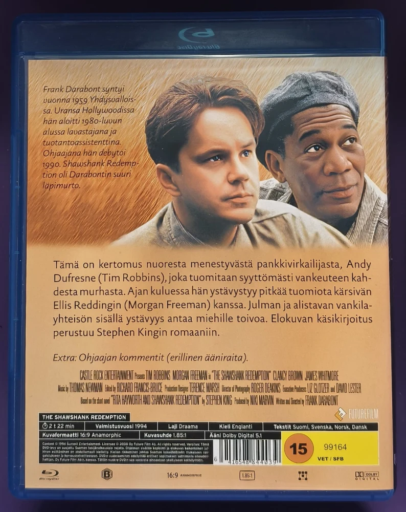BLU-RAY) Shawshank Redemption - Avain pakoon (1994) SUOMIKANNET