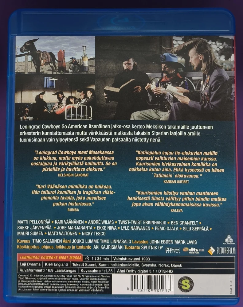 BLU-RAY) Aki Kaurismäki: Leningrad Cowboys Meet Moses (1994)