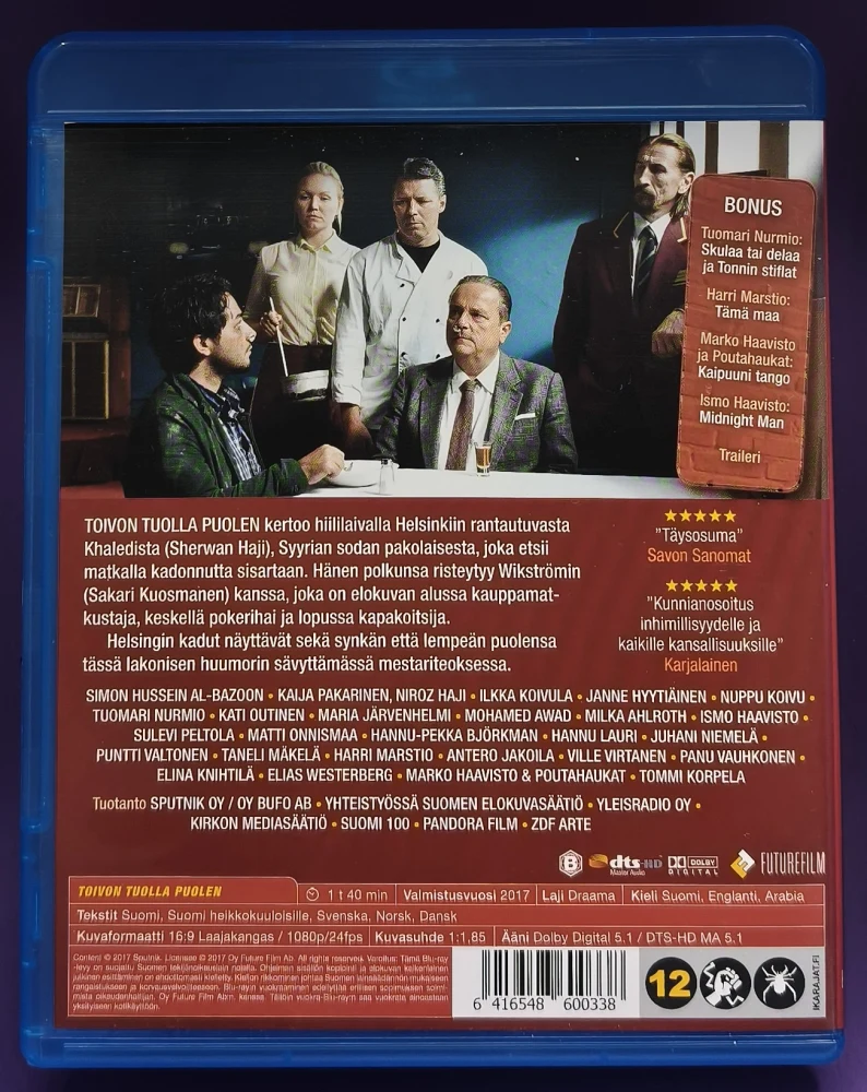 BLU-RAY) Aki Kaurismäki: Toivon Tuolla Puolen (2017)