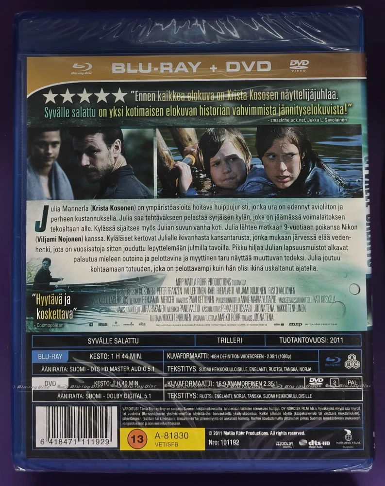 UUSI (BLU-RAY+DVD) Krista Kosonen: Syvälle Salattu (2011)