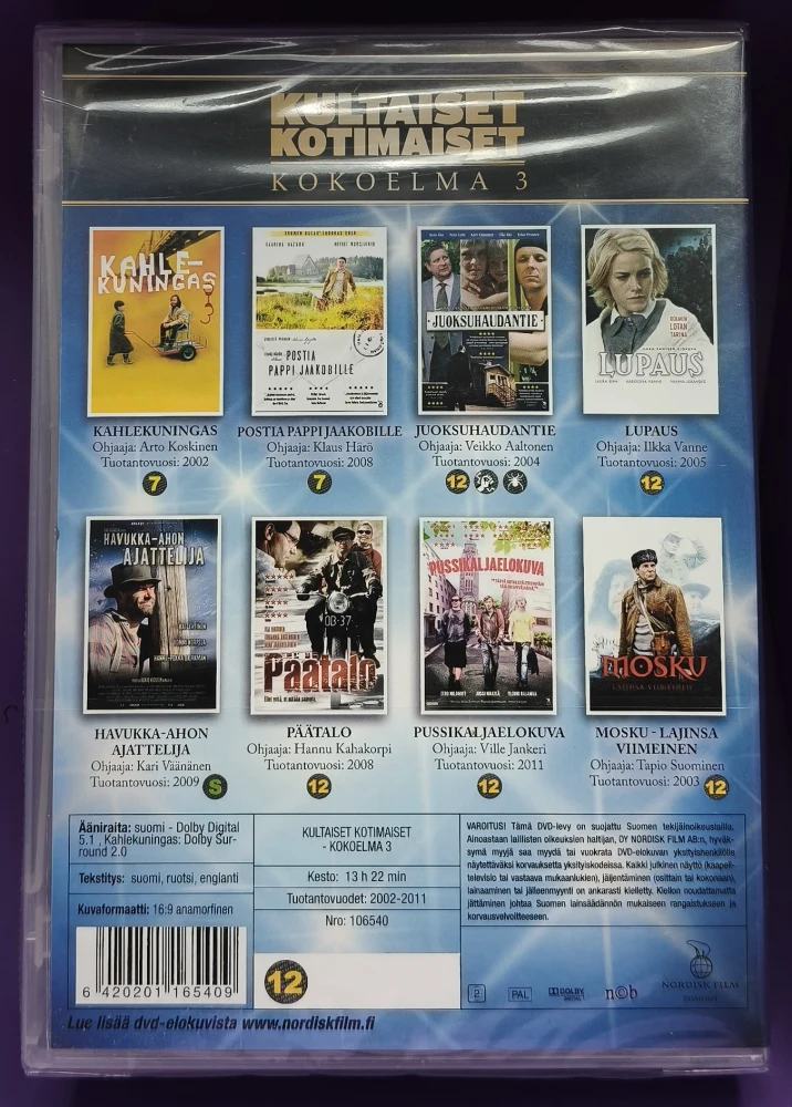UUSI (8 DVD) KULTAISET KOTIMAISET KOKOELMA 3 - MM. MOSKU
