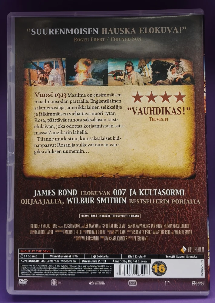 DVD) Lee Marvin, Roger Moore: Joka pirua kutsuu (1976)